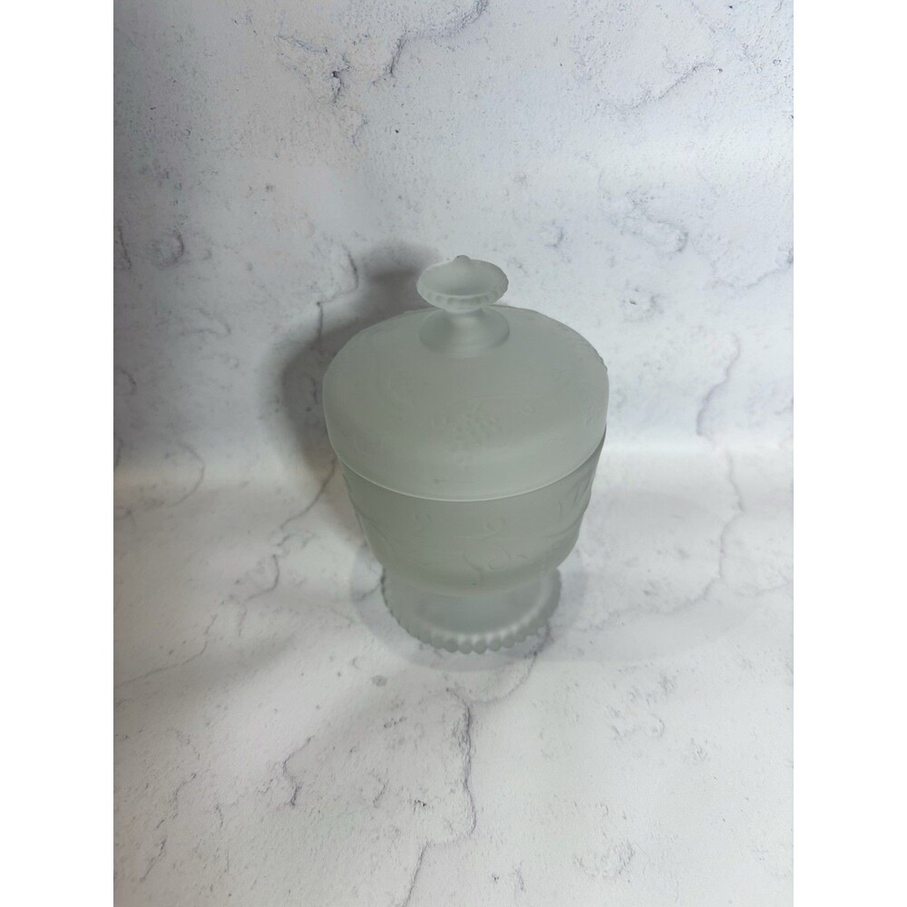 Vintage Avon Moonwind Milk Glass Decanter
